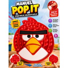 Aksoy Toys Manuel Angry Birds Pop It Eğitici Çocuk Oyuncağı -Zeka Geliştirici