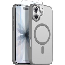 Nihcase iPhone 17 Kılıf Babet Translucent 3in1 Msafe Şarj Özellikli Kapak + Ekran Koruyucu