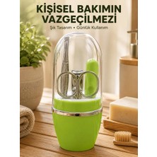 TKÇ Yeşil Manikür Pedikür Bakım Seti Çok Amaçlı Kişisel Bakım Kiti