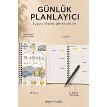 Liamir Studio Günlük Planlayıcı | Ajanda | Laminasyonlu Karton Kapak | A5 Boyut