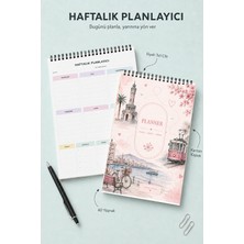 Liamir Studio Haftalık Planlayıcı | Ajanda | Laminasyonlu Karton Kapak | A5 Boyut