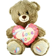 TeknoKapsül PJH2324 Peluş 30CM Love You Kalpli Ayı -Vrd