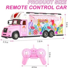 Pasifik Uzaktan Kumandalı Pembe Karavan 2.4ghz Sesli Işıklı Pilli Rc Oyuncak 6+ Yaş