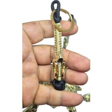 Moonparacord Assassin Boncuklu Anahtarlık Gold Ipli