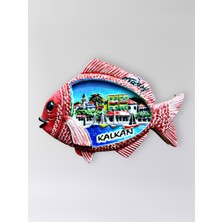 Mundy Kalkan Polyester Kabartmalı Magnet 8,5 x 6 cm Dekoratif Hediyelik Buzdolabı Süsü (KOD:1768)