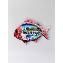 Mundy Içmeler Polyester Kabartmalı Magnet 8,5 x 6 cm Dekoratif Hediyelik Buzdolabı Süsü (KOD:1769)