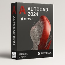 Autodesk Autocad 2024 (Mac) - 1 Mac 2 Yıl Serial Kod Full Sürüm