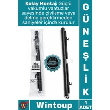 Wintoup #güneşlik Siyah Makaralı Stor Isı Yalıtımı Pratik Ofis Pvc Perde Vantuzlu Montaj Cam Paneli Güneşlik