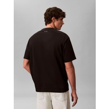 Calvin Klein Erkek Siyah Calvin Klein 16S Aprıl Graphıc Se, Ub1, S Siyah Erkek T-Shirt