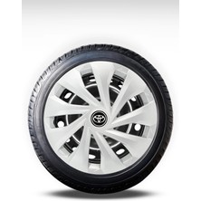 FRWY Toyota 4 Adet Jant Kapağı 14" Inç Gri ( Corolla Yaris Auris Avensis Carina Hilux ) FW046