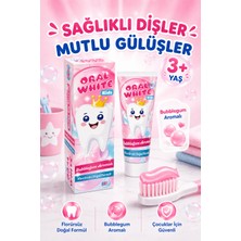 Oral White Oral Wihte Kids Çocuk Diş Macunu 3+ Yaş Bubblegum Aromalı Florürsüz Doğal Formül 50 ml