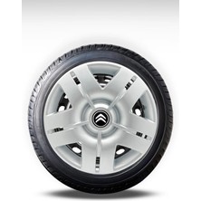 FRWY Citroen 4 Adet Jant Kapağı 14" Inç Gri ( C-Elysse C1 C2 C3 C4 Berlingo Nemo ) FW001