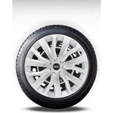 FRWY Kia 4 Adet Jant Kapağı 15" Inç Gri ( Rio Pride Sephia Cerato Ceed Bongo Picanto ) FW032