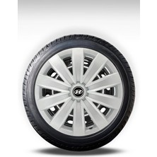 FRWY Hyundai 4 Adet Jant Kapağı 16" Inç Gri ( Accent Era Blue Admire Getz I20 I10 H100 Starex ) FW036