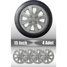 FRWY Mitsubishi 4 Adet Jant Kapağı 15" Inç Gri ( L300 Lancer …) FW005