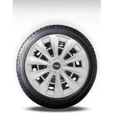 FRWY Opel 4 Adet Jant Kapağı 16" Inç Gri ( Corsa C D E Astra G H J Combo Vectra Meriva ) FW041