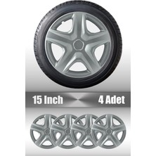 FRWY Chevrolet 4 Adet Jant Kapağı 15" Inç Gri ( Aveo Kalos Spark Lacetti Cruze ) FW007