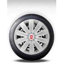 FRWY Fiat 4 Adet Jant Kapağı 16" Inç Gri ( Egea Fiorino Doblo Linea Punto Albea Palio Uno ) FW036