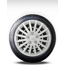 FRWY Hyundai 4 Adet Jant Kapağı 15" Inç Gri ( Accent Era Blue Admire Getz I20 I10 H100 Starex ) FW022