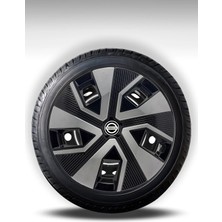 FRWY Mitsubishi 4 Adet Jant Kapağı 15" Inç Gri Siyah ( L300 Lancer …) FW015