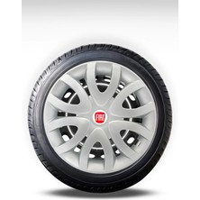 FRWY Fiat 4 Adet Jant Kapağı 15" Inç Gri ( Egea Fiorino Doblo Linea Punto Albea Palio Uno ) FW013