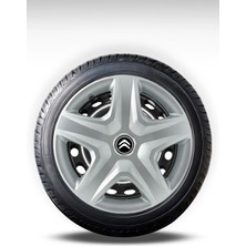 FRWY Citroen 4 Adet Jant Kapağı 14" Inç Gri ( C-Elysse C1 C2 C3 C4 Berlingo Nemo ) FW006