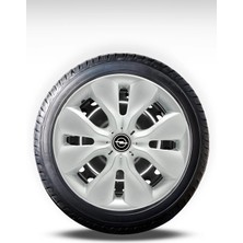 FRWY Opel 4 Adet Jant Kapağı 15" Inç Gri ( Corsa C D E Astra G H J Combo Vectra Meriva ) FW012