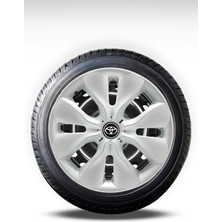 FRWY Toyota 4 Adet Jant Kapağı 15" Inç Gri ( Corolla Yaris Auris Avensis Carina Hilux ) FW012