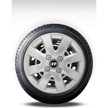 FRWY Hyundai 4 Adet Jant Kapağı 15" Inç Gri ( Accent Era Blue Admire Getz I20 I10 H100 Starex ) FW005