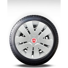 FRWY Fiat 4 Adet Jant Kapağı 14" Inç Gri ( Egea Fiorino Doblo Linea Punto Albea Palio Uno ) FW018