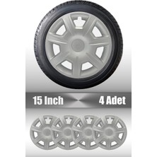FRWY Mitsubishi 4 Adet Jant Kapağı 15" Inç Gri ( L300 Lancer …) FW035