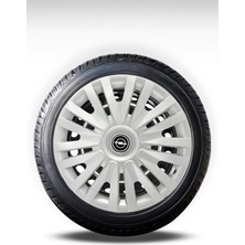 FRWY Opel 4 Adet Jant Kapağı 15" Inç Gri ( Corsa C D E Astra G H J Combo Vectra Meriva ) FW020