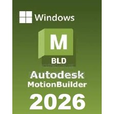 Autodesk MotionBuilder 2026 (Windows) - 1 Pc 1 Yıl Full Sürüm Serial Kod