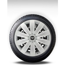 FRWY Toyota 4 Adet Jant Kapağı 16" Inç Gri ( Corolla Yaris Auris Avensis Carina Hilux ) FW036