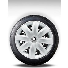 FRWY Skoda 4 Adet Jant Kapağı 14" Inç Gri ( Fabia Octavia Rapid Favorit Felicia Scala Spaceback ) FW034