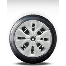 FRWY Renault 4 Adet Jant Kapağı 15" Inç Gri ( Clio 4 5 Symbol Megane Kangoo Fluence Taliant Express Brodway ) FW012