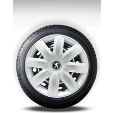 FRWY Peugeot 4 Adet Jant Kapağı 14" Inç Gri ( 206 207 208 301 306 307 308 Partner Bipper ) FW034