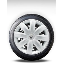 FRWY Renault 4 Adet Jant Kapağı 14" Inç Gri ( Clio 4 5 Symbol Megane Kangoo Fluence Taliant Express Brodway ) FW034