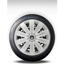 FRWY Renault 4 Adet Jant Kapağı 16" Inç Gri ( Clio 4 5 Symbol Megane Kangoo Fluence Taliant Express Brodway ) FW036