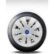 FRWY Ford 4 Adet Jant Kapağı 14" Inç Gri ( Tourneo Transit Connect Courier Focus Fiesta Fusion ) FW018