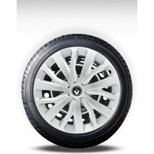 FRWY Renault 4 Adet Jant Kapağı 15" Inç Gri ( Clio 4 5 Symbol Megane Kangoo Fluence Taliant Express Brodway ) FW032
