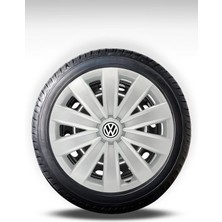 FRWY Volkswagen 4 Adet Jant Kapağı 16" Inç Gri ( Golf Jetta Polo Caddy Passat Bora ) FW036