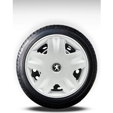 FRWY Peugeot 4 Adet Jant Kapağı 14" Inç Gri ( 206 207 208 301 306 307 308 Partner Bipper ) FW028