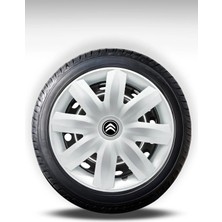 FRWY Citroen 4 Adet Jant Kapağı 14" Inç Gri ( C-Elysse C1 C2 C3 C4 Berlingo Nemo ) FW034