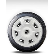 FRWY Opel 4 Adet Jant Kapağı 15" Inç Gri ( Corsa C D E Astra G H J Combo Vectra Meriva ) FW035
