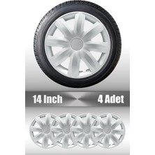 FRWY Mitsubishi 4 Adet Jant Kapağı 14" Inç Gri ( L300 Lancer …) FW034
