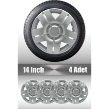 FRWY Mitsubishi 4 Adet Jant Kapağı 14" Inç Gri ( L300 Lancer …) FW001
