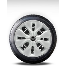 FRWY Kia 4 Adet Jant Kapağı 15" Inç Gri ( Rio Pride Sephia Cerato Ceed Bongo Picanto ) FW012
