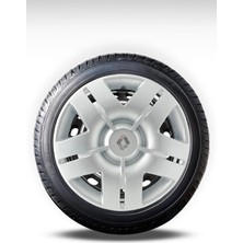 FRWY Renault 4 Adet Jant Kapağı 14" Inç Gri ( Clio 4 5 Symbol Megane Kangoo Fluence Taliant Express Brodway ) FW001
