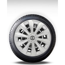 FRWY Nissan 4 Adet Jant Kapağı 16" Inç Gri ( Micra Note Almira Qashqai Juke Primera Sunny ) FW041